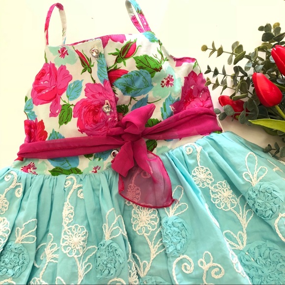 {Mabel & Moxie} whimsical floral dress - Picture 10 of 14